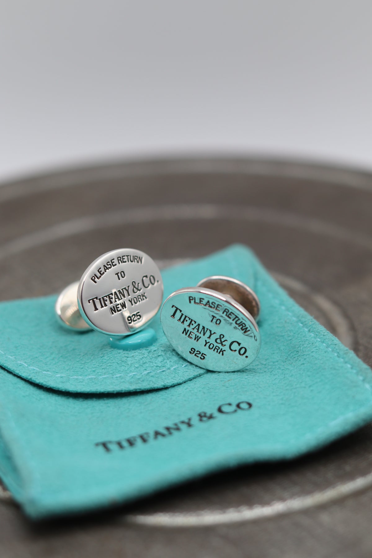 Tiffany and Co .925 sterling silver cufflinks