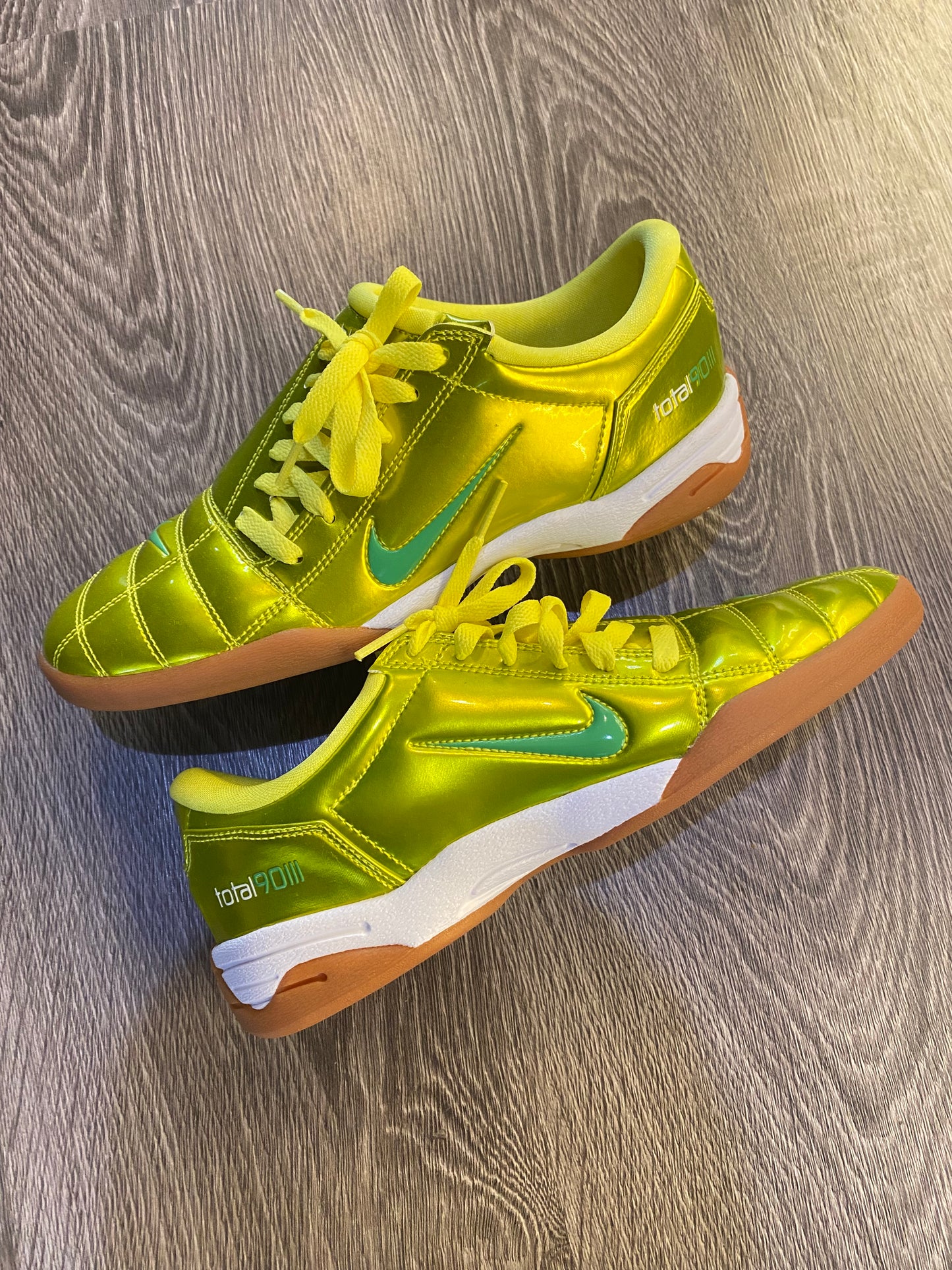Nike T90 Yellow Green Shoes Sz 8