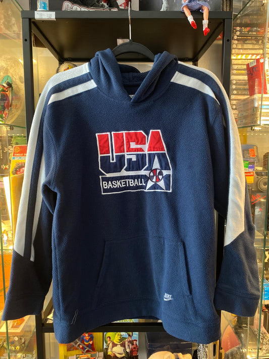 Vintage Y2K USA Basketball Hoodie Sz Large