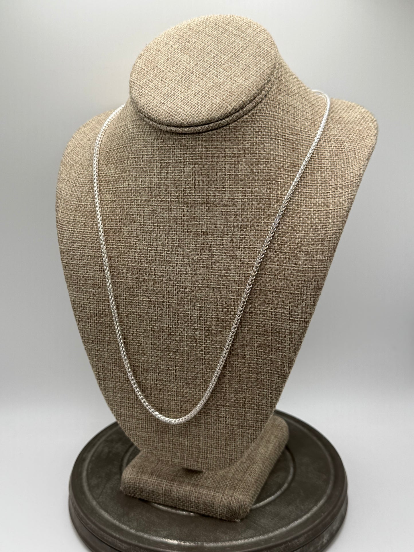 .925 Sterling Silver Byzantine Chain Sz. 27”