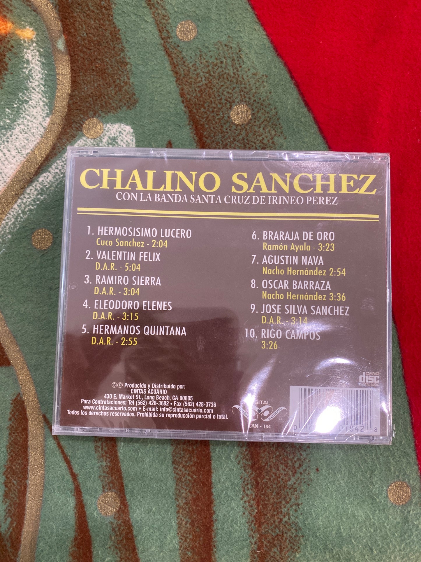 Chalino Sanchez Con La Banda Santa Cruz CD