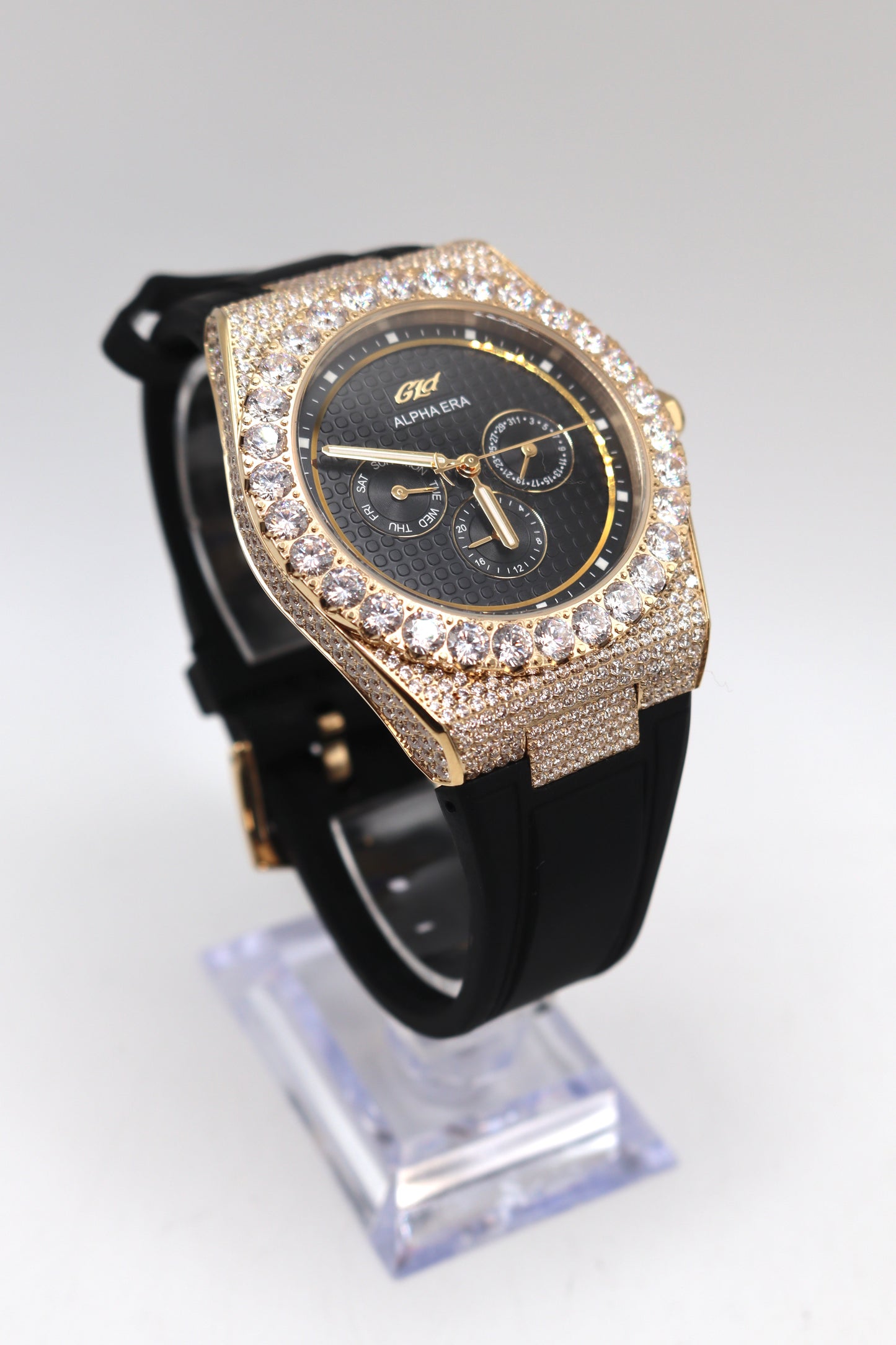 GLD Alpha Era Gold Tone Chronograph Automatic Watch