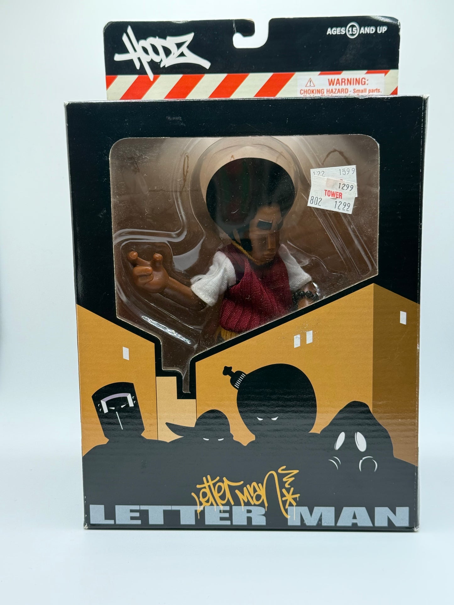 Mezco Hoodz "Letter Man" Urban Vinyl Figure Toy NIB 2002