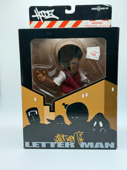Mezco Hoodz "Letter Man" Urban Vinyl Figure Toy NIB 2002