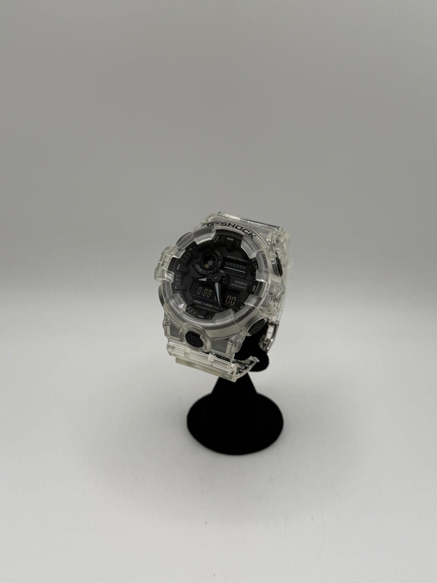 Casio G Shock digital clear watch