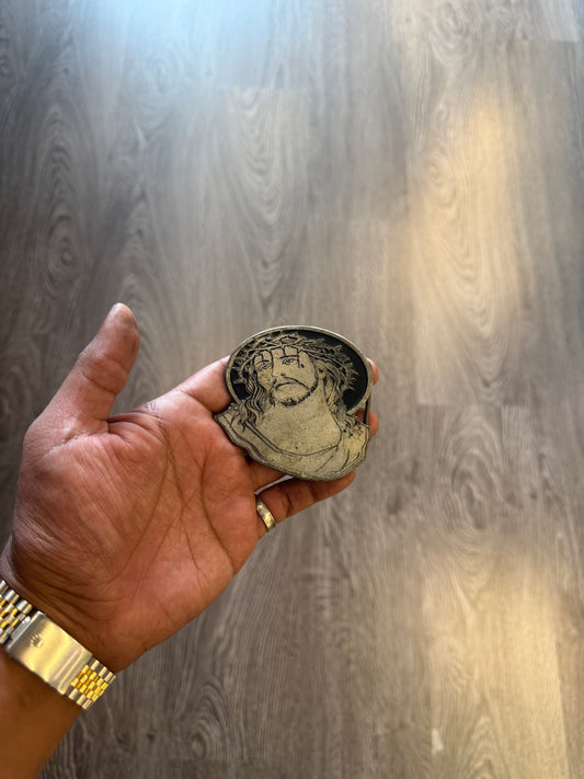 Jesus piece belt buckle