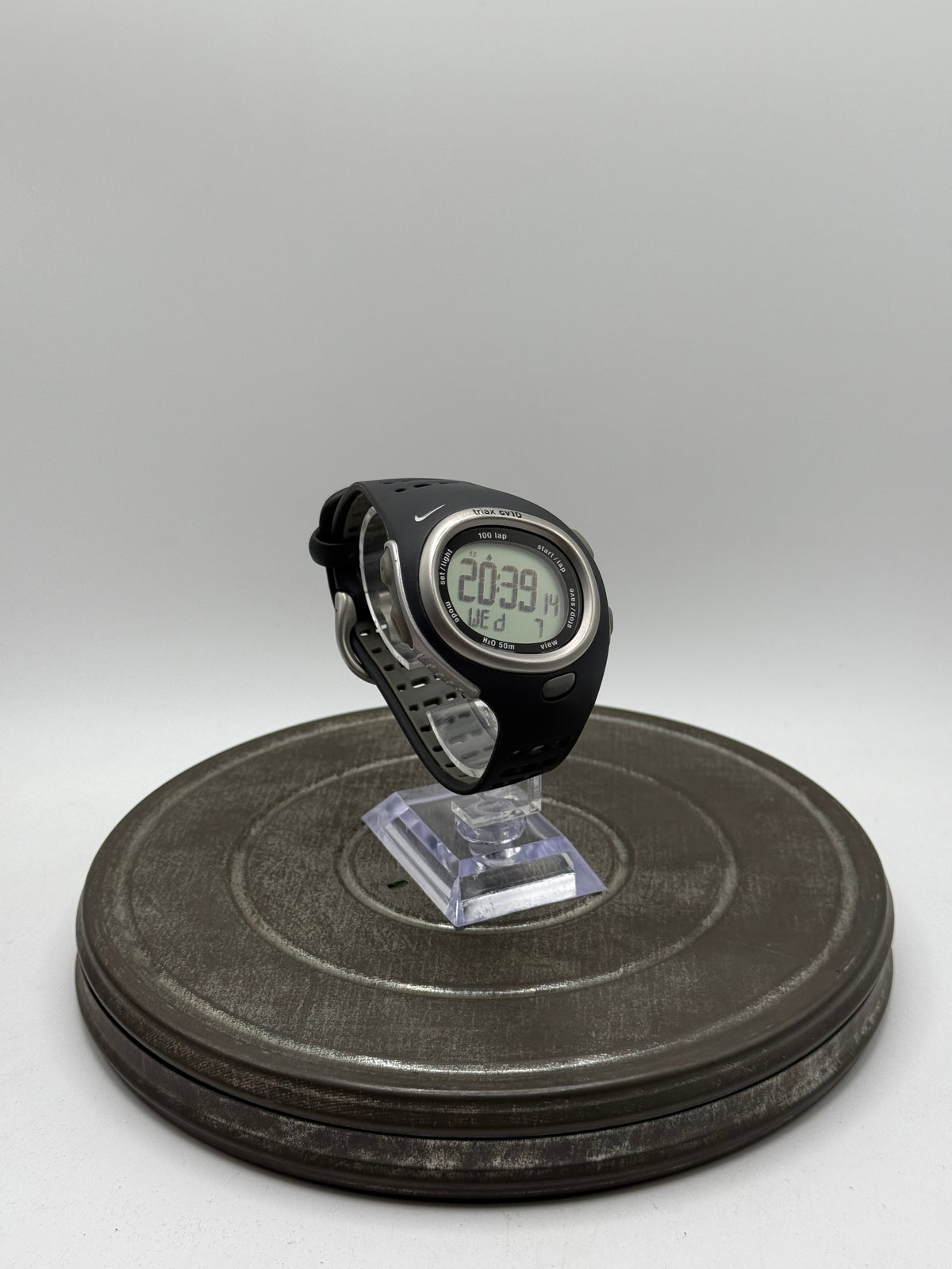 Vintage Nike Triax C10 Digital Running Watch 100 Lap Black Sports Watch