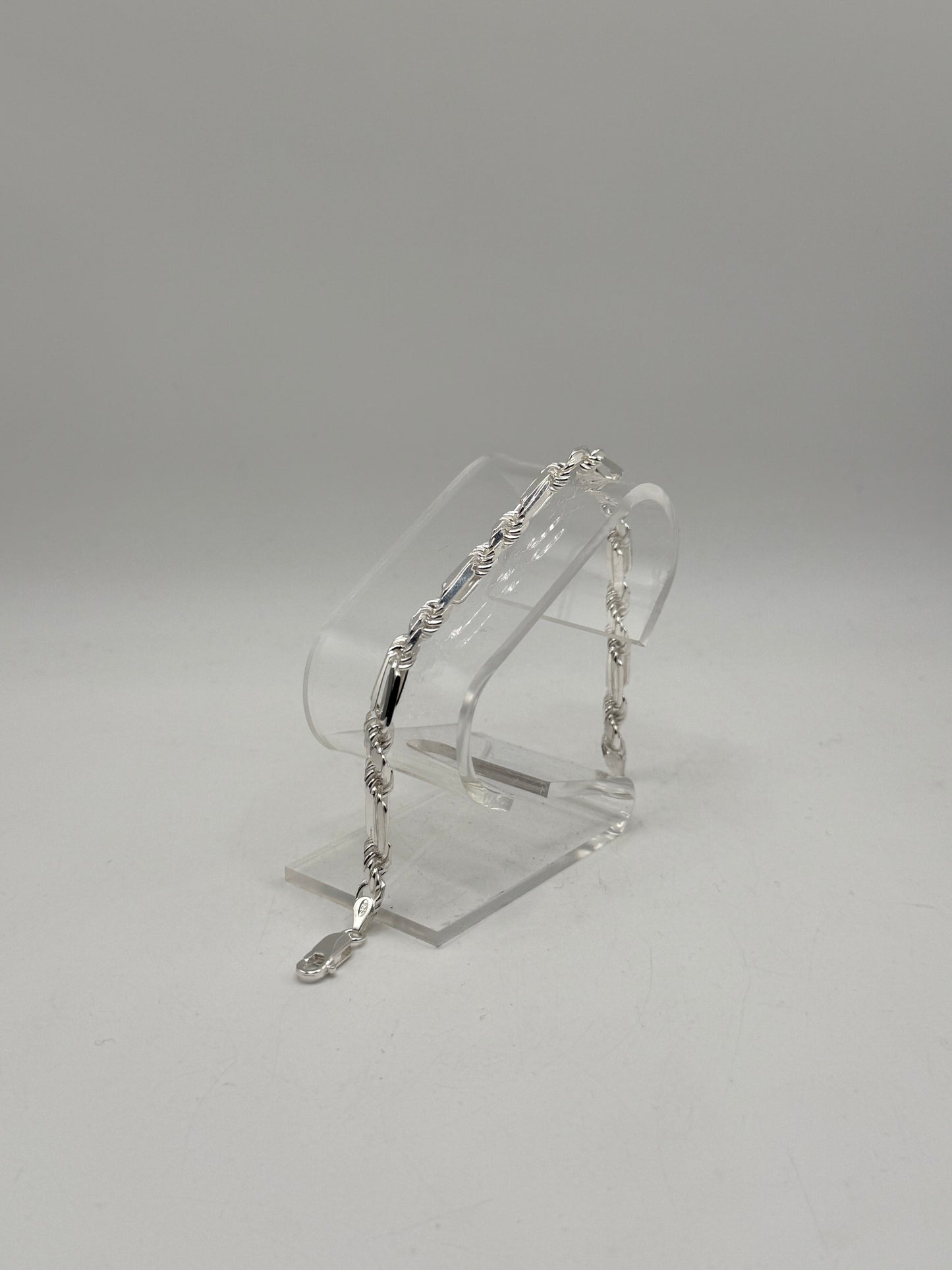 .925 Sterling silver milano link bracelet 8”