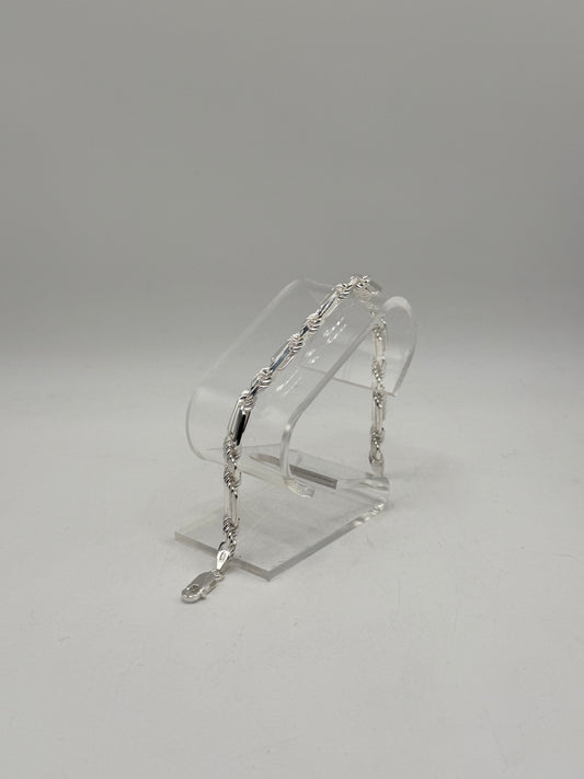 .925 Sterling silver milano link bracelet 8”