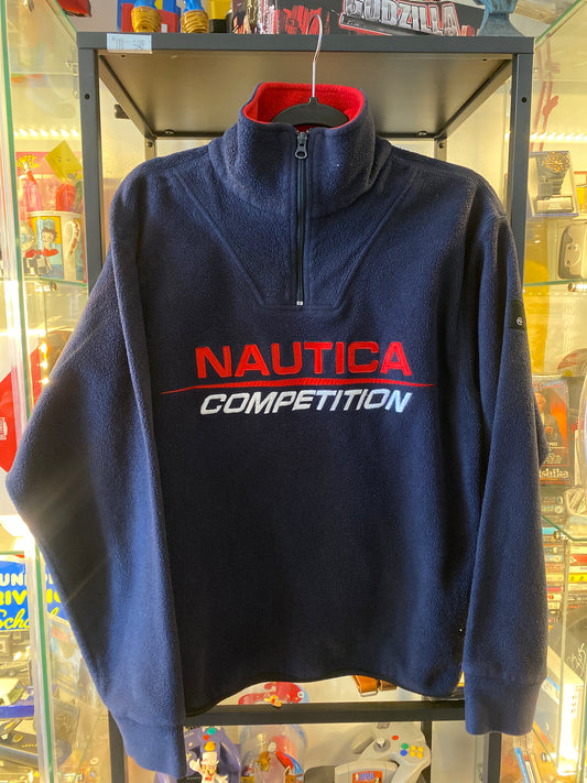 Vintage Nauitca Zip Up Pullover Fleece Jacket Sz Small