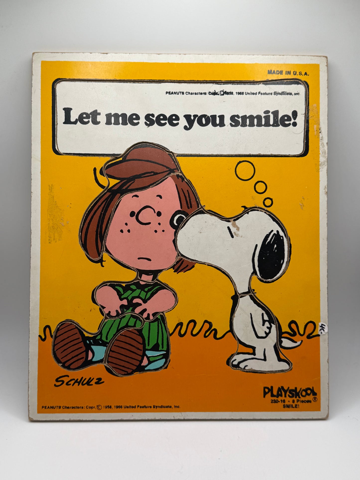 Playskool Snoopy Puzzle Let me see you smile!