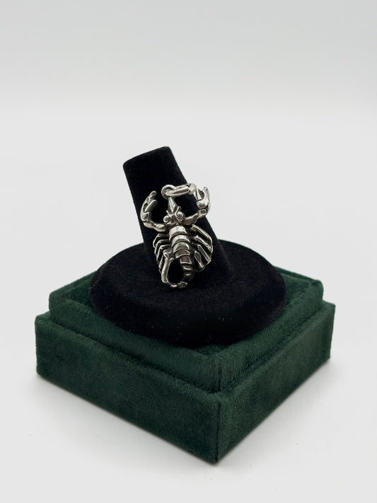 .925 Sterling Silver Scorpion Pendant