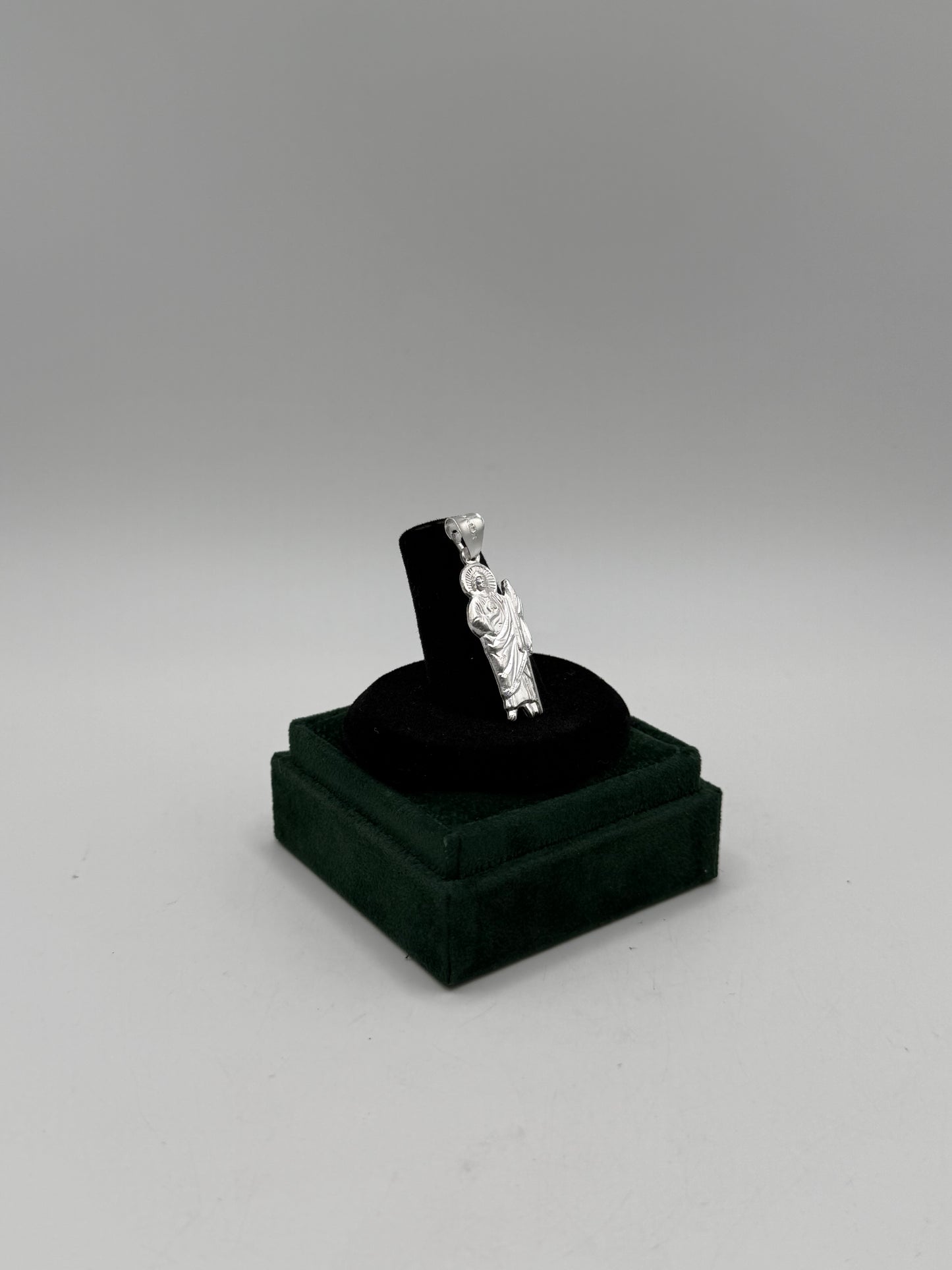.925 Sterling Silver San Judas solid pendant 1.5”