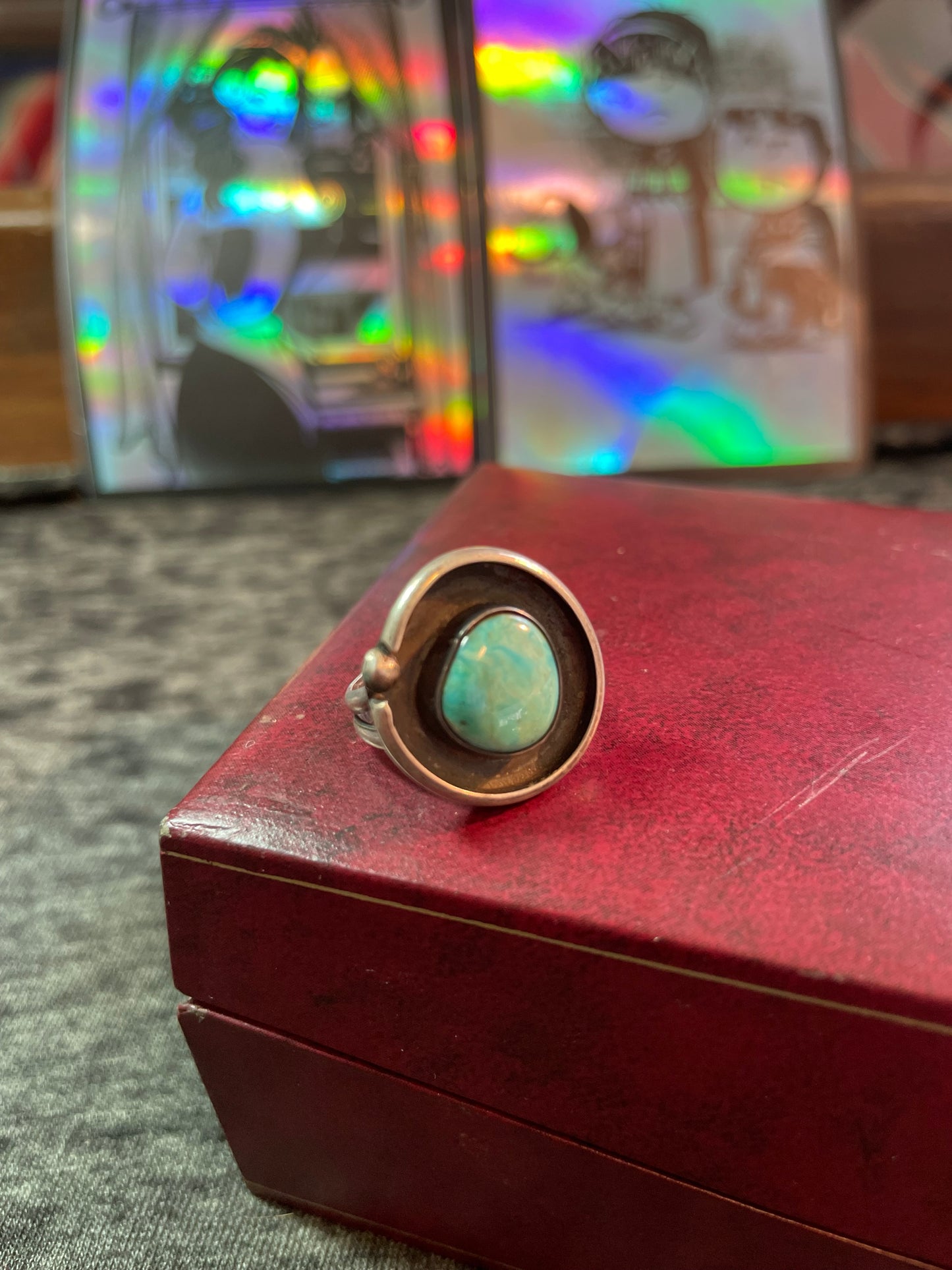 .925 sterling silver turquoise ring