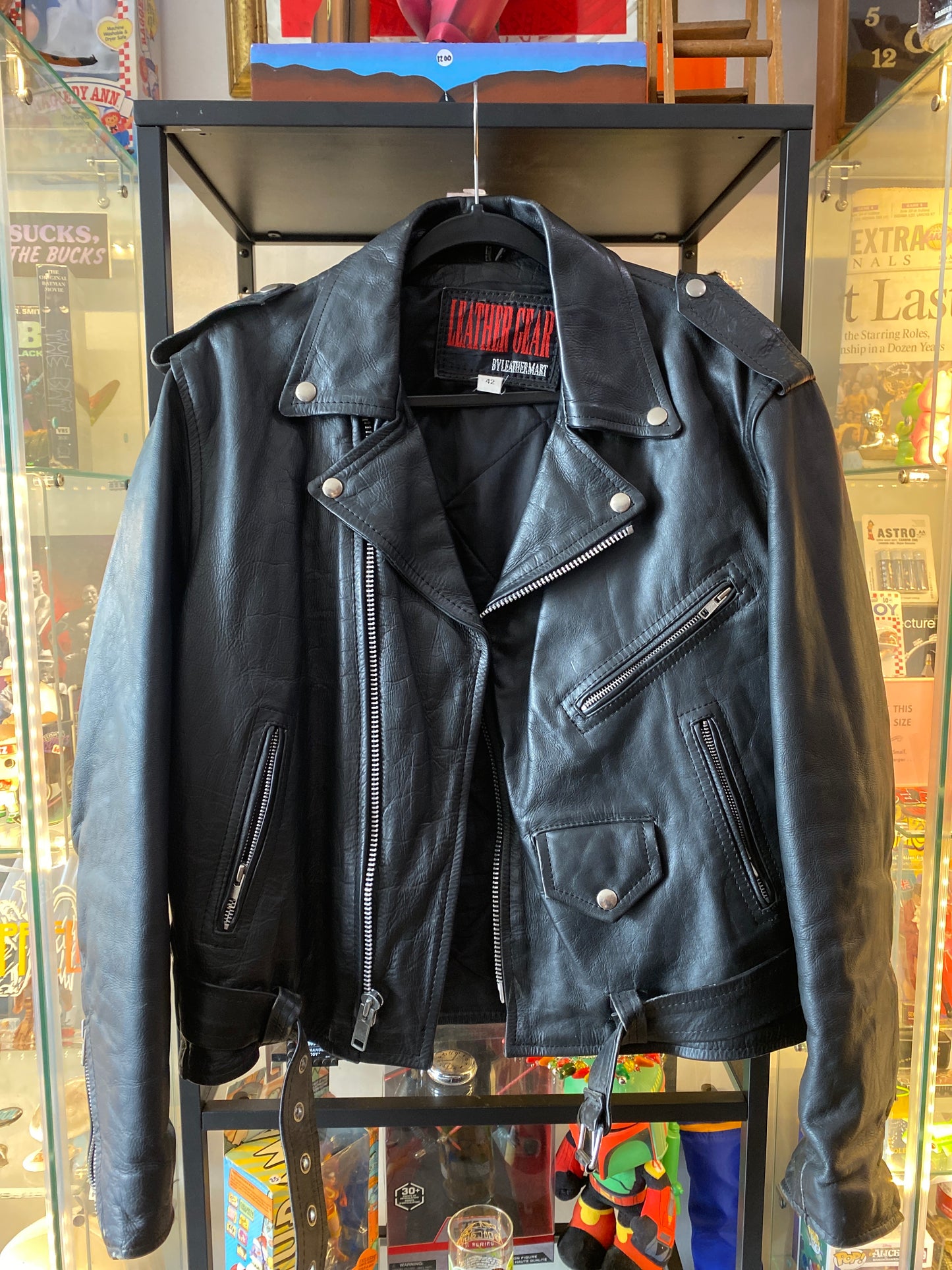 Martin Gore Leather Biker Jacket Depeche Mode Sz Medium