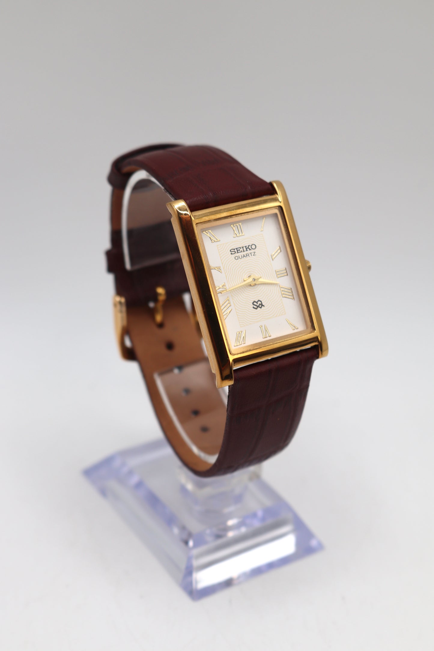 Replica Seiko Gold Tone Tank Watch