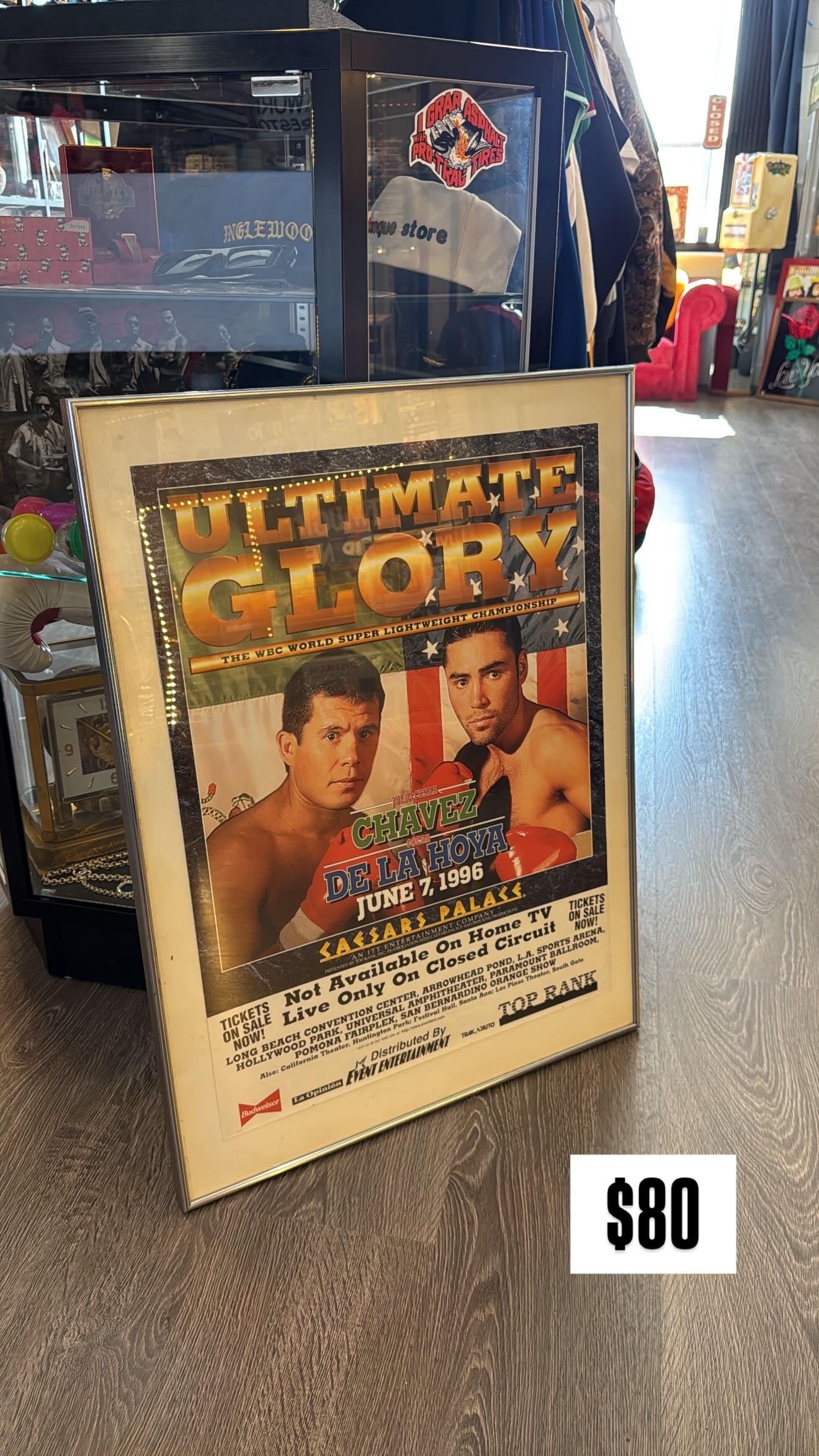 Oscar de la Hoya Julio Cesar Chavez frame
