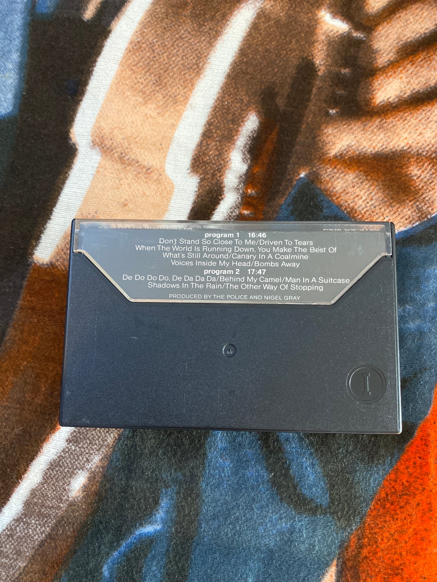 The Police Zenyatta Mondatta Cassette Tape