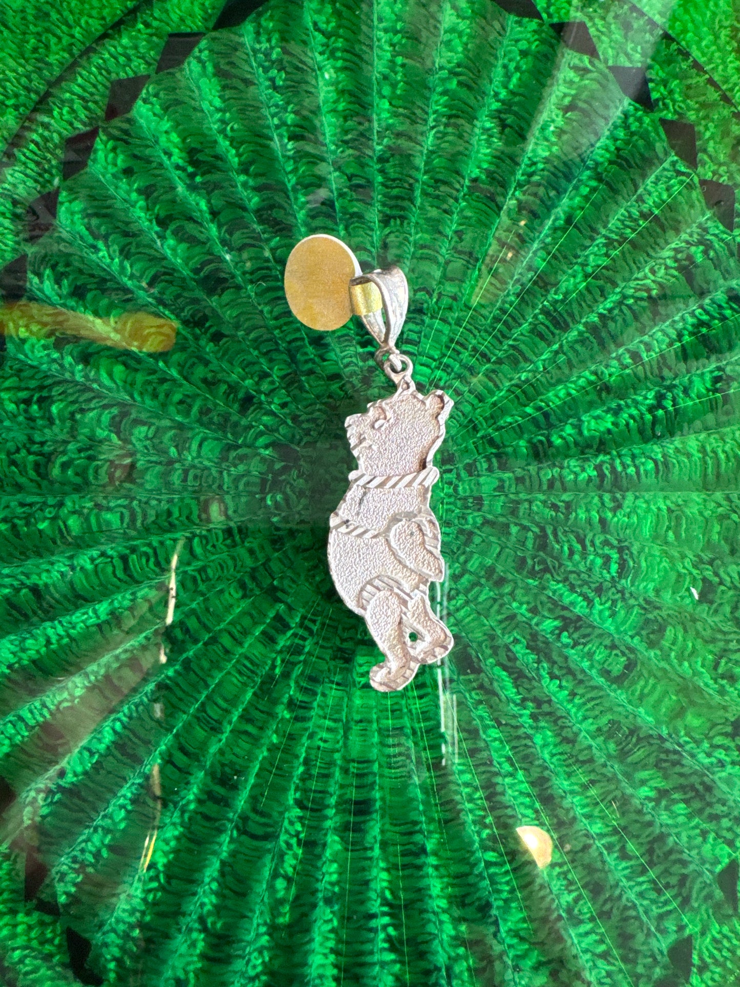 .925 Sterling Silver Winnie the Pooh pendant