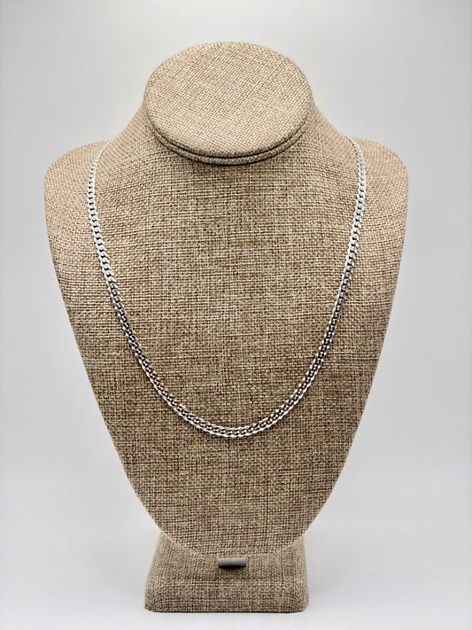 .926 Sterling Silver Cuban Chain 26in