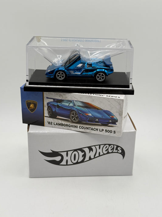 2022 Hot Wheels RLC '82 Lamborghini Countach LP 500 S Selections Ice BLUE