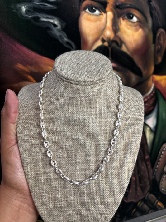 .925 Sterling Silver gucci puff Link Chain 20”