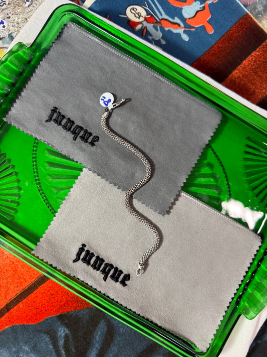 .925 Sterling Silver mesh chain bracelet 8”