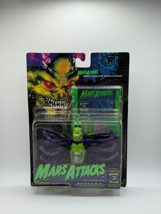 Mars Attacks S.A.D.A.M.A. Martian Spider Superflex Action Figure w/ Software