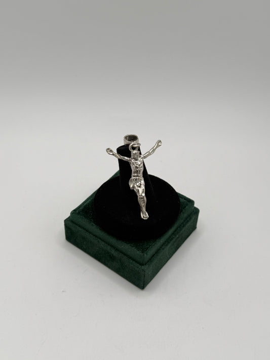 .925 Sterling Silver Jesus Pendant