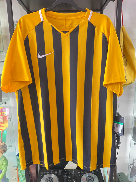 Vintage Nike Yellow Black Soccer Jersey Sz XL Brand New