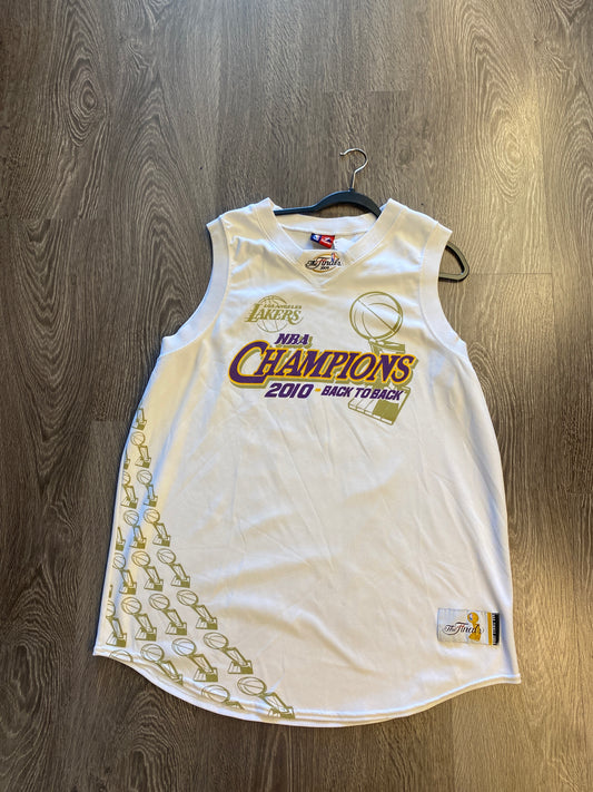Vintage Y2K Majestic 2009 2010 Finals Los Angeles Lakers Kobe Bryant Jersey Sz XL