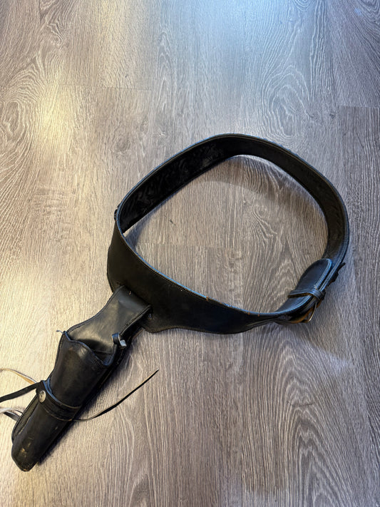 Vintage western gun holder leather strap