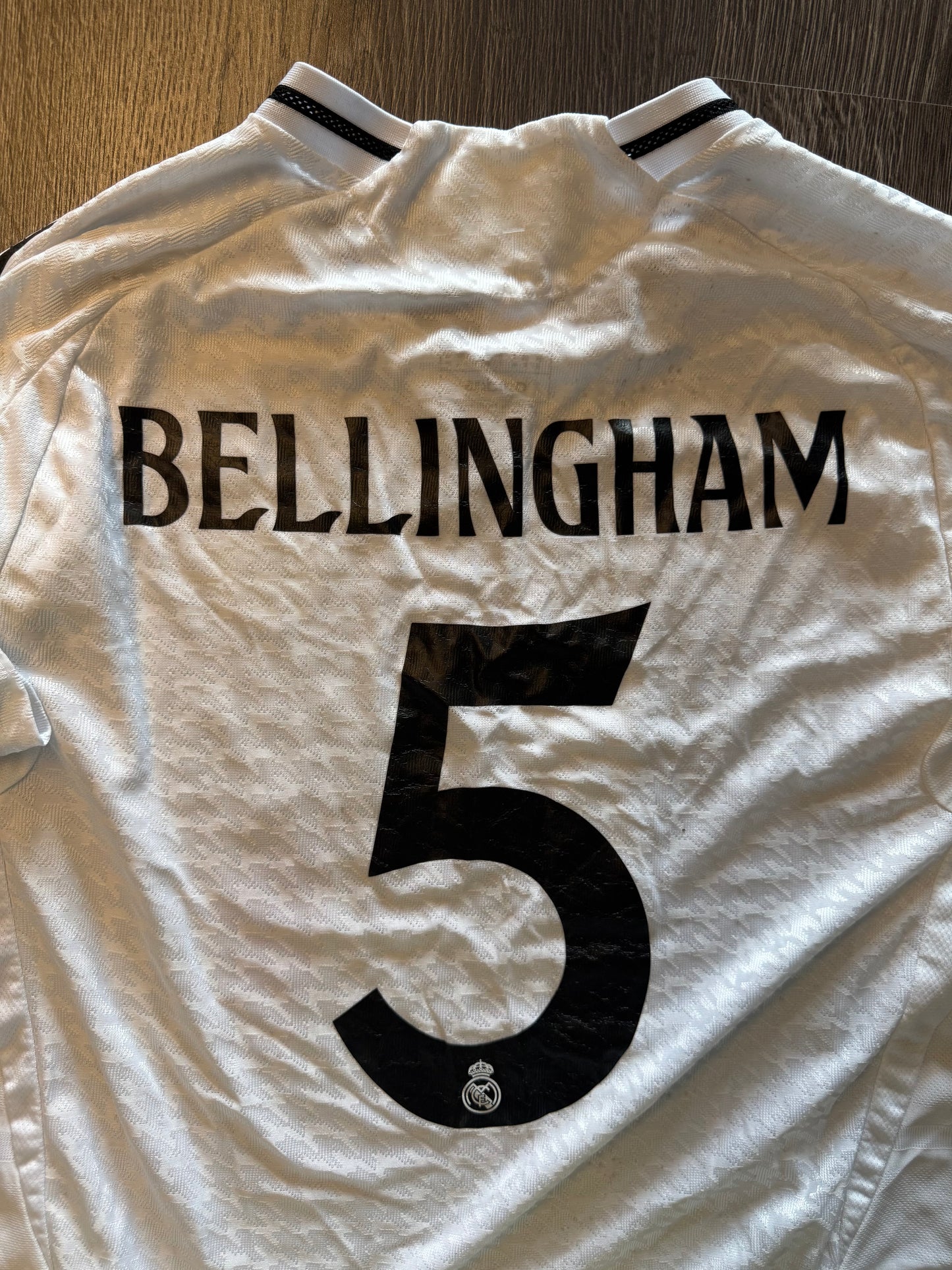Real Madrid long sleeve Jude Bellingham adidas soccer jersey