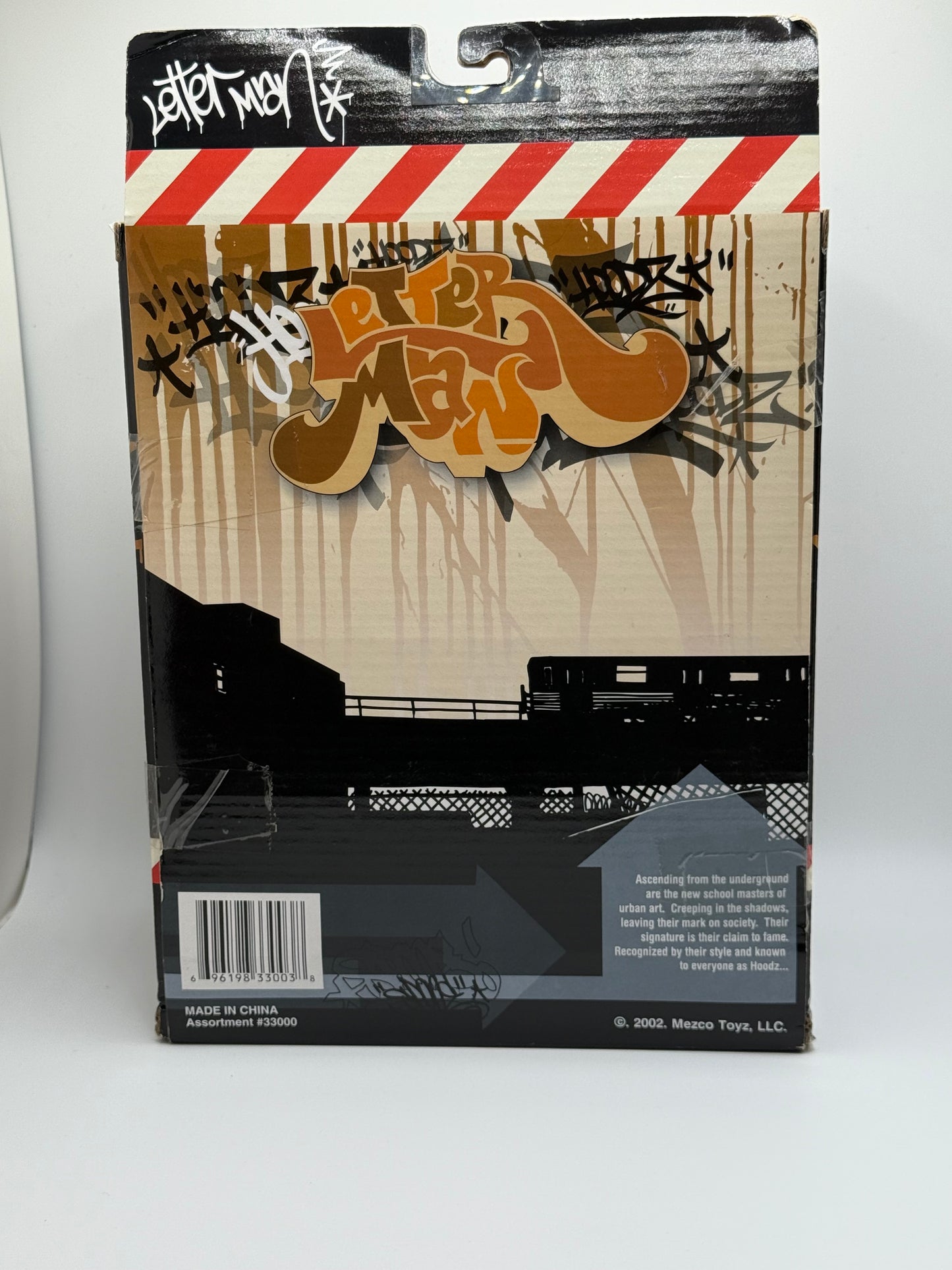Mezco Hoodz "Letter Man" Urban Vinyl Figure Toy NIB 2002