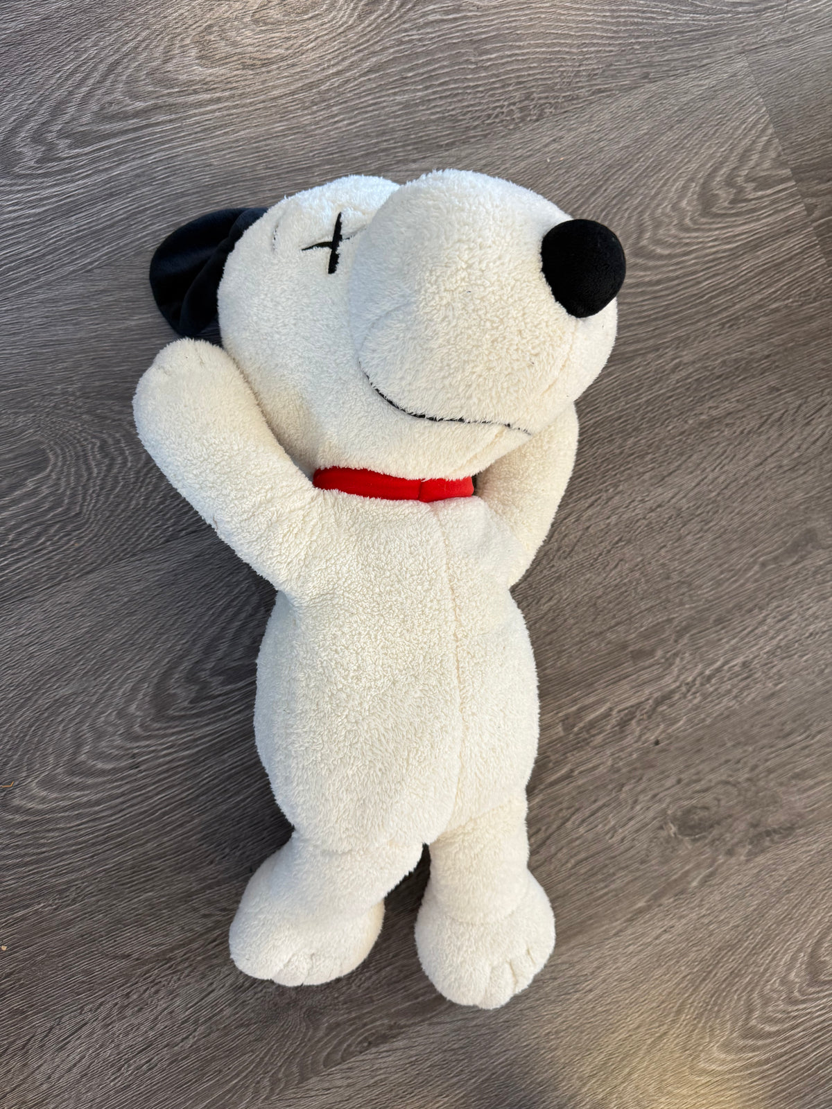 Doraemon and white Kaws plush