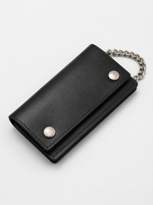 Large Money Wallet Genuine Leather with Chain