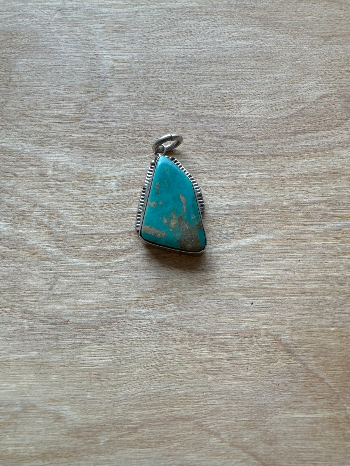 .925 Sterling silver turquoise pendant