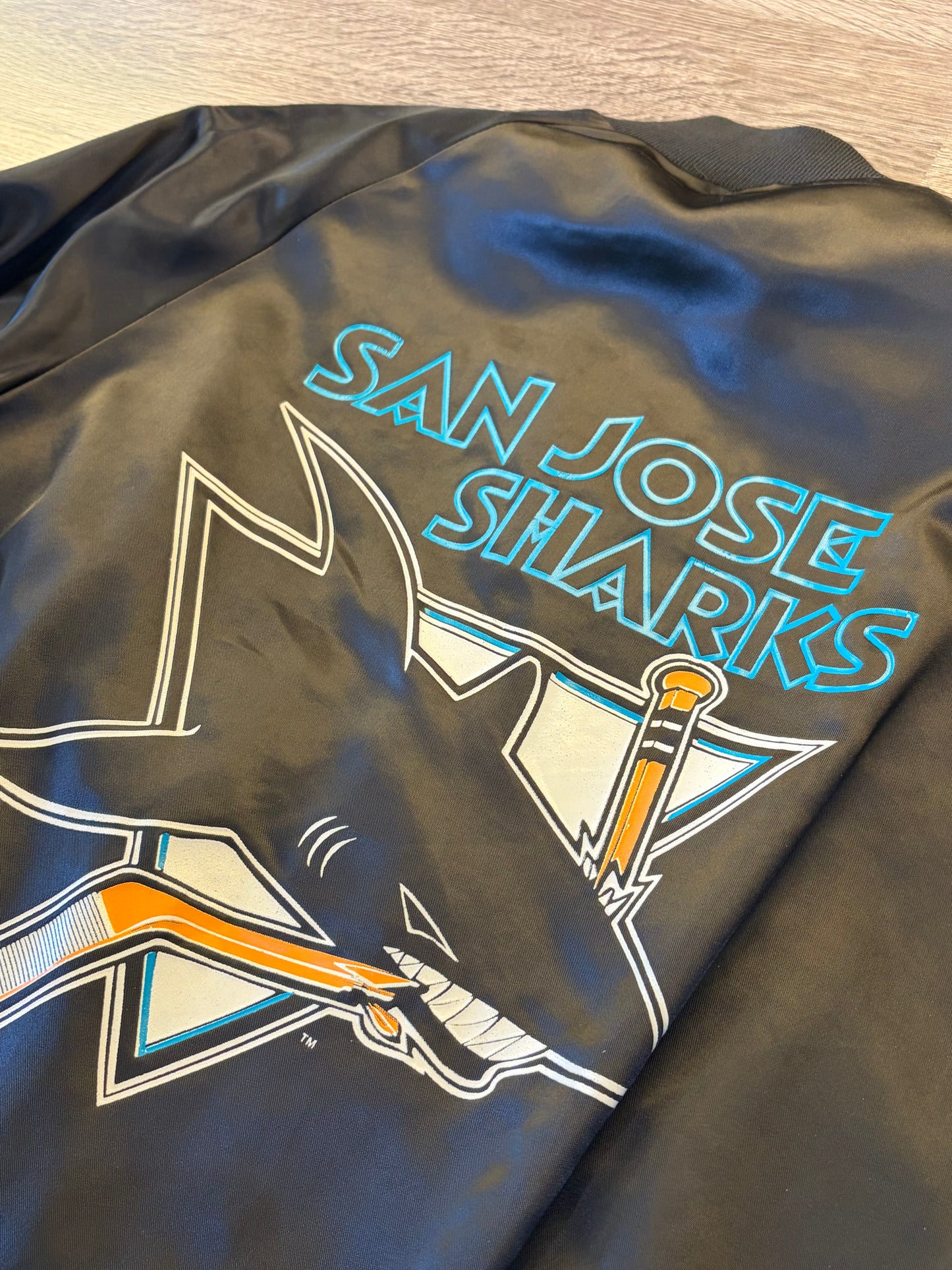 San Jose NHL Sharks Bomber Jacket Size L