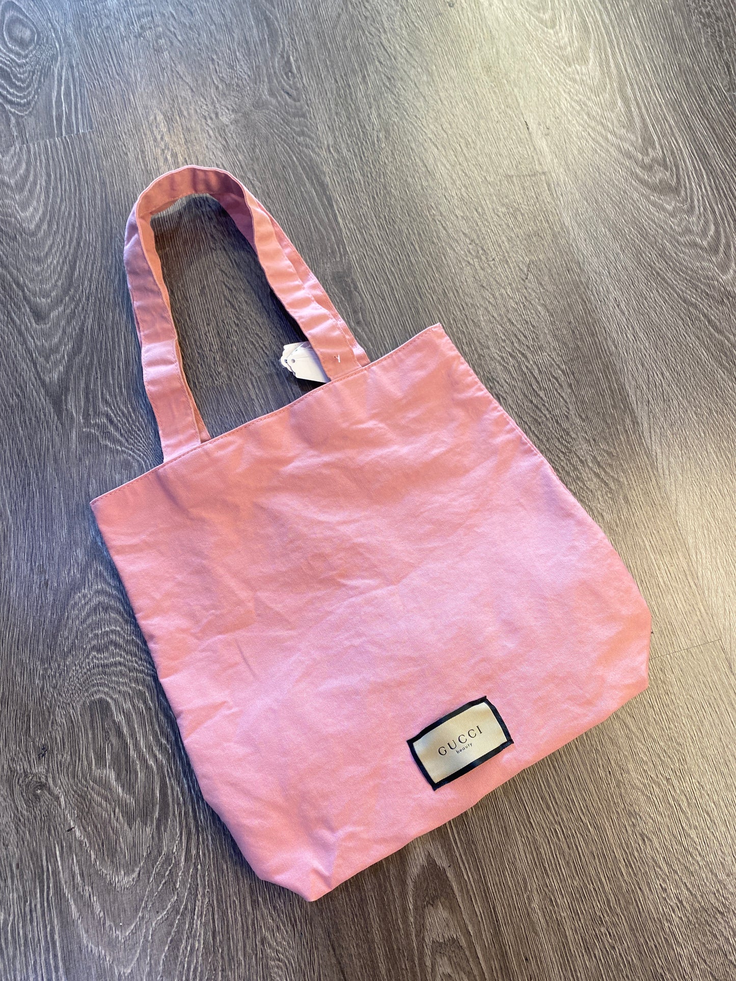 Gucci Dust Bag Tote Bag Floral Interior Pink