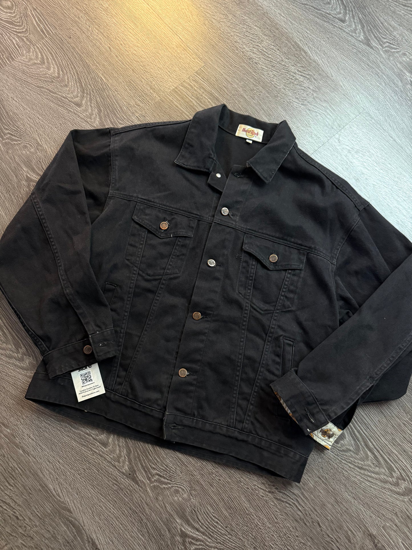 Vintage Hard Rock Cafe “Bangkok” denim jacket y2k sz. XL