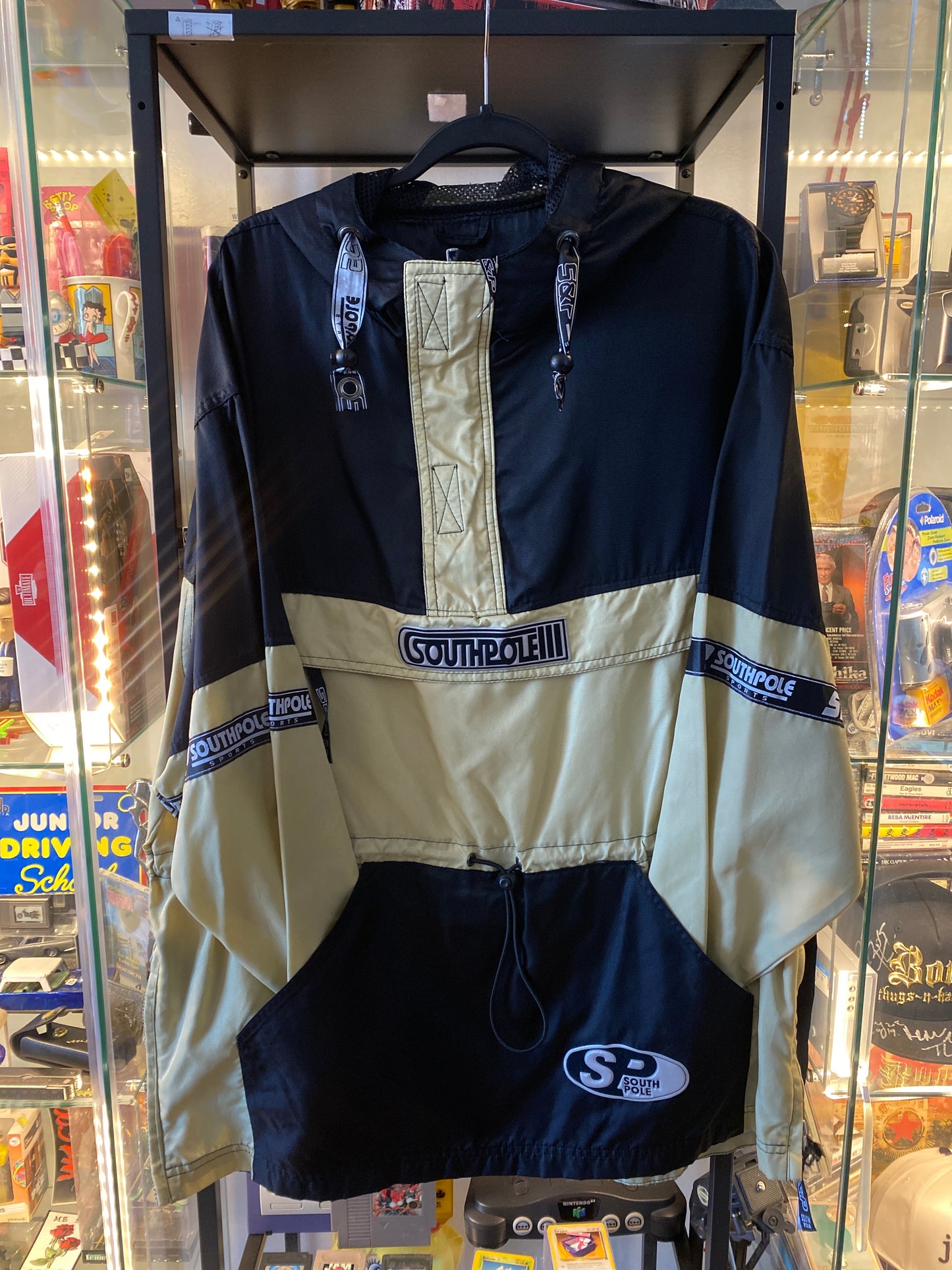 Vintage Y2K SouthPole Jacket Tan Black Sz Large