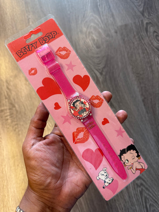 Vintage Betty Boop pink digital watch