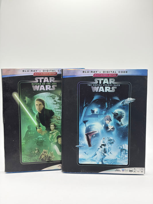 Star Wars Return of the Jedi & Empire Strikes Back DVD Blue-Ray