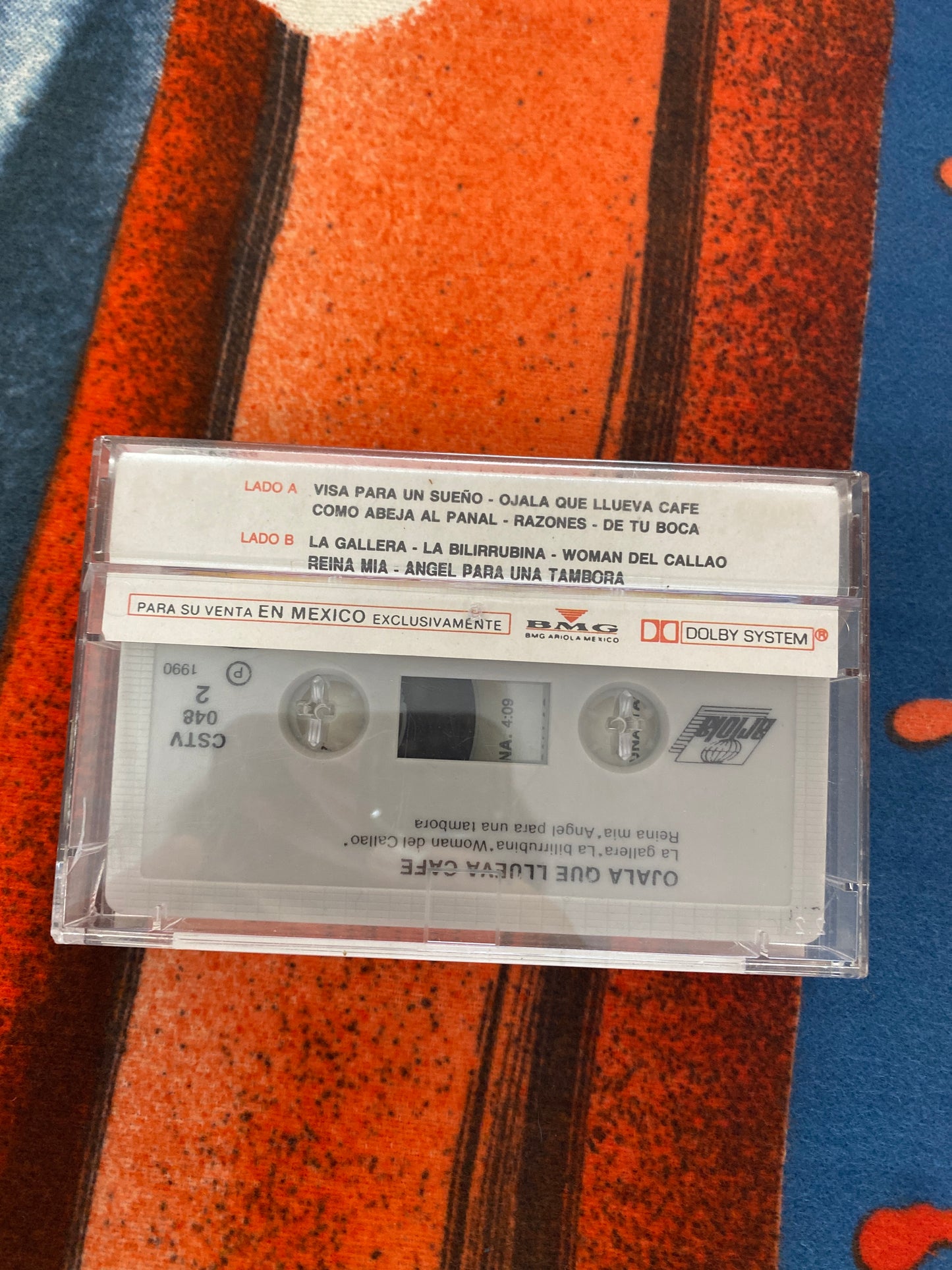 Juan Luis Guerra 440 Ojala Que Llueva Cafe Cassette Tape