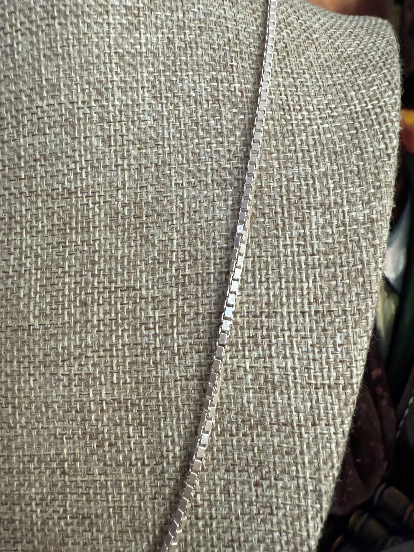 .925 Sterling Silver box Link Chain 22”