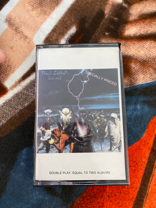 Black Sabbath Live Evil Cassette Tape