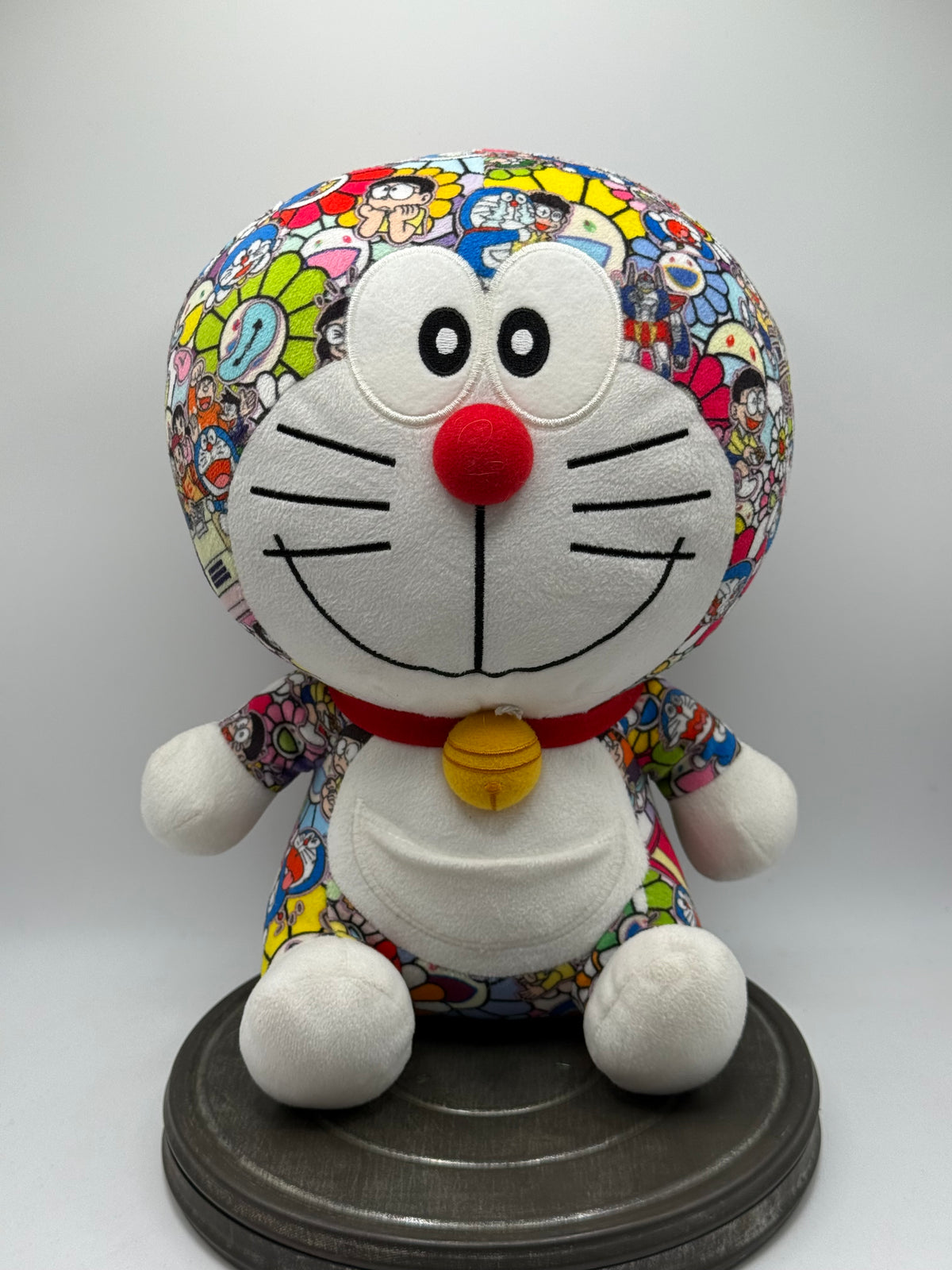 Doraemon and white Kaws plush