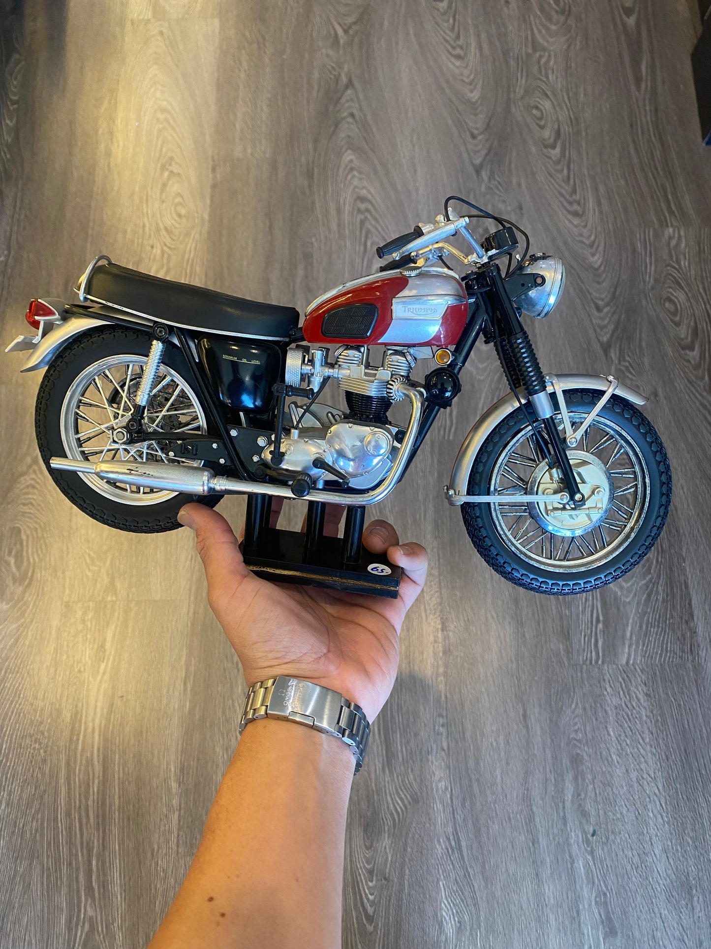 Triumph Motorcycle Model Bike Statue Toy
