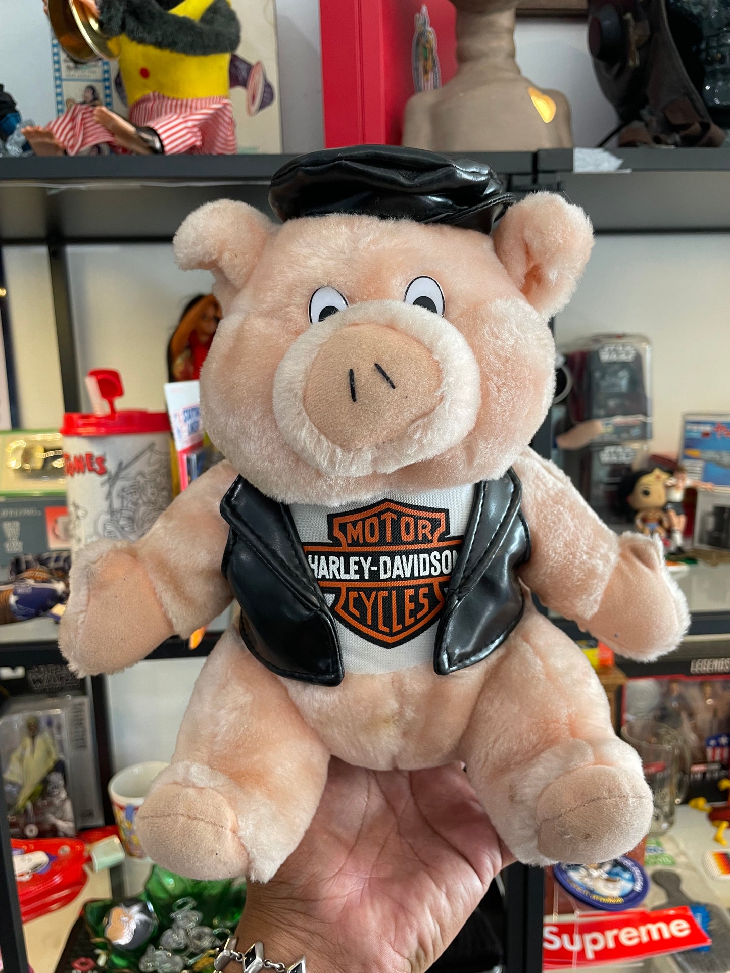 Harley Davidson pig plush