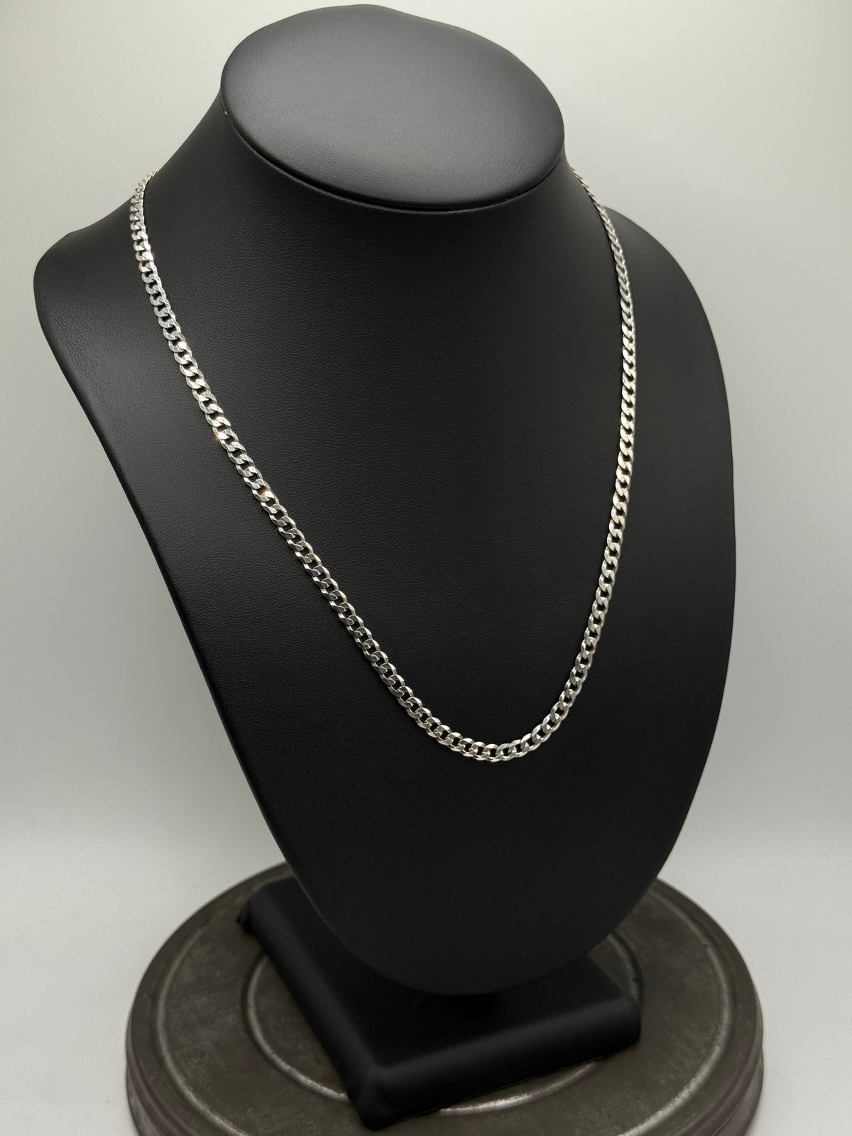 .925 Sterling Silver Cuban Curb Link Chain Necklace – Polished Finish 20”